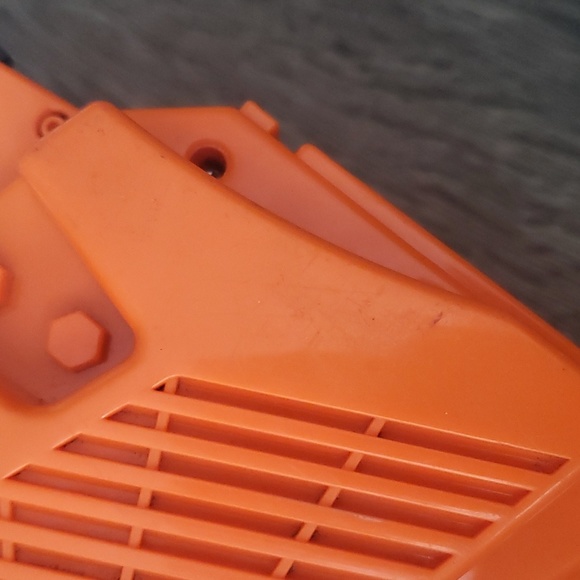 Vintage - 15" Workman's Chainsaw "The Home Depot" Children's Play Tool - Works - Picture 13 of 13